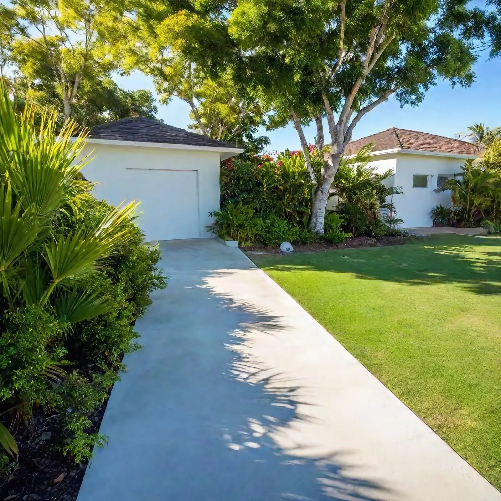 Concrete footpath finished for a Sunshine Coast property