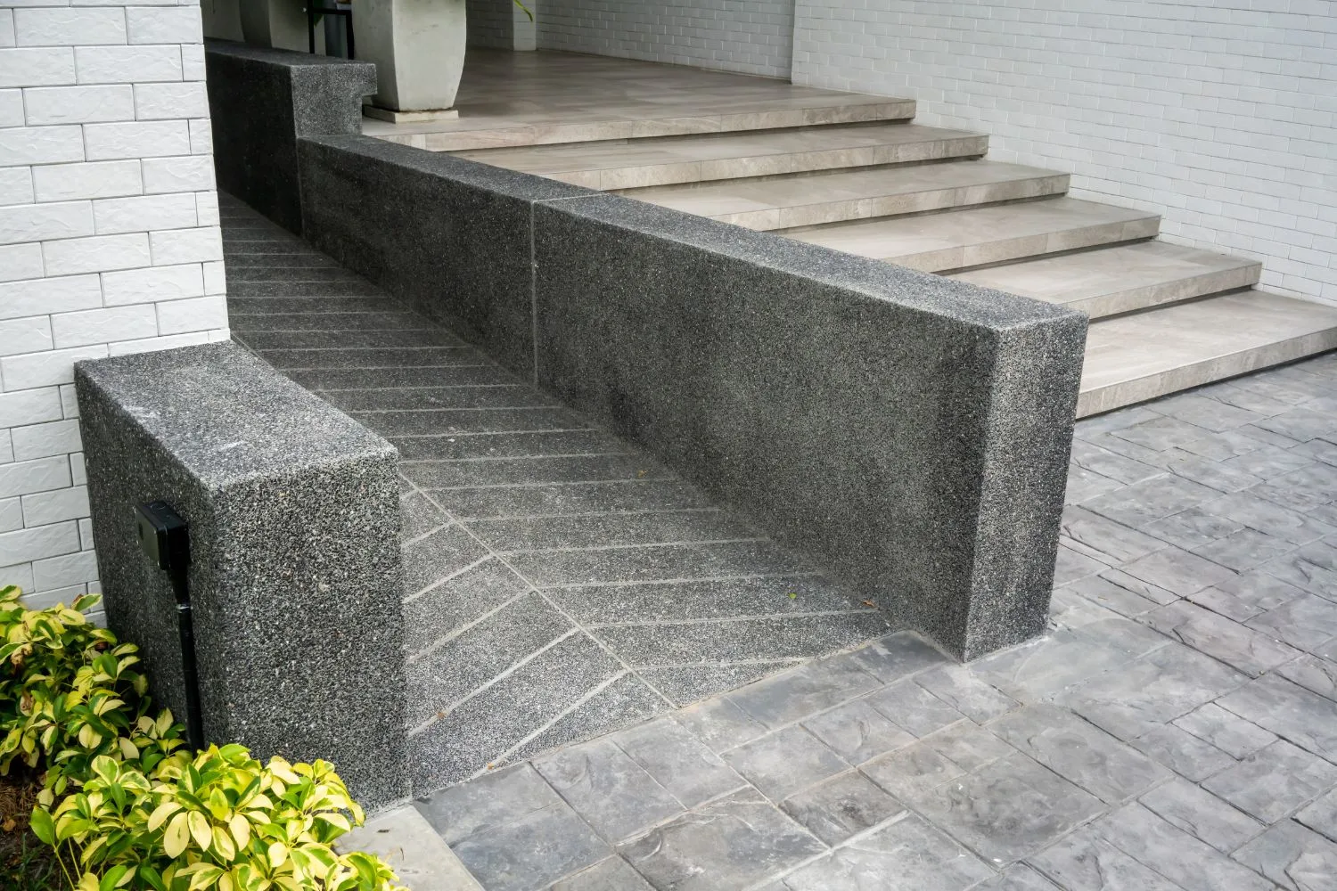 Concrete ramp providing safe, durable access
